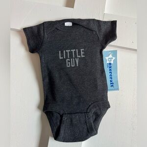 Boxercraft LITTLE GUY Onesie- 0-3 M
Perfect for the newest guy in the family!